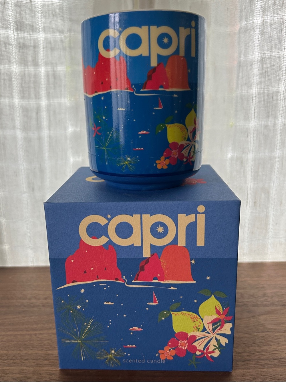 NIB Daniella Manini x Anthropologie Capri Boxed Candle - Lemon Blossom